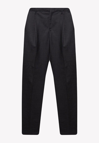 Wool Pleated Pants