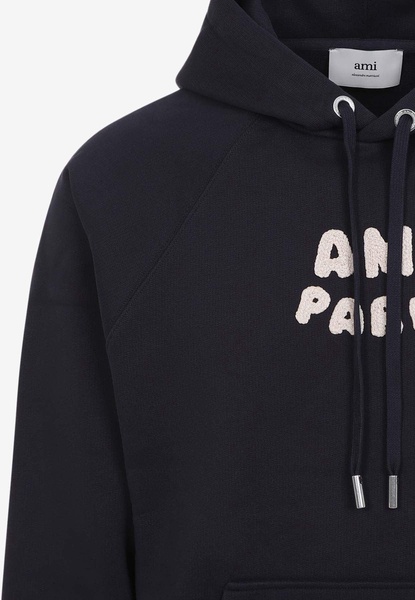 Logo Print Drawstring Hoodie