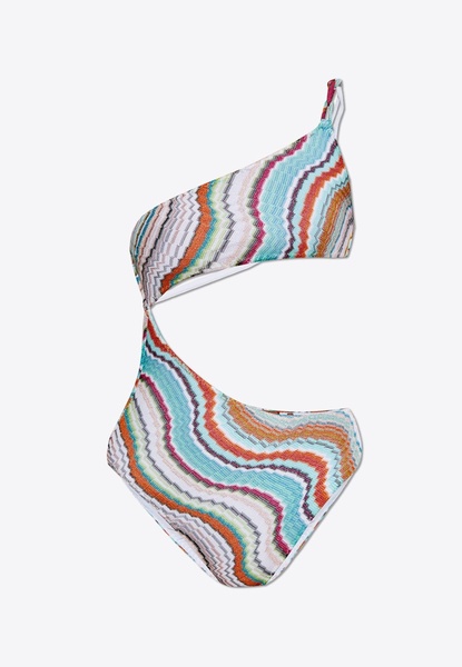 Patterned One-Piece Swimsuit