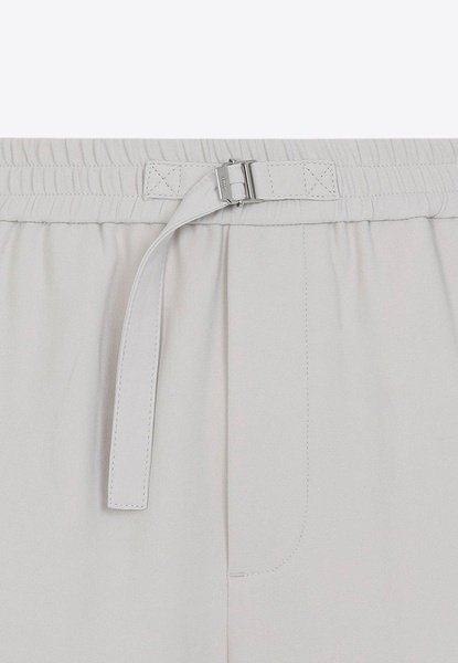 Belted Straight-Leg Pants