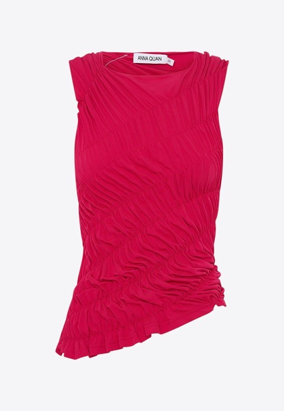 Memie Cinched Sleeveless Top