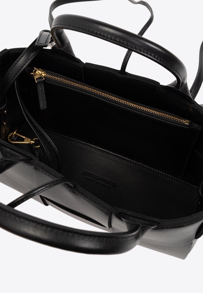 Small Arco Intrecciato Leather Tote Bag