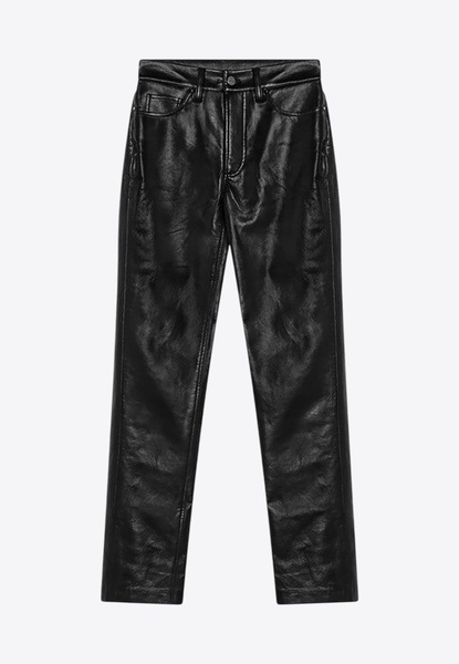 Bruno Straight-Leg Leather Pants