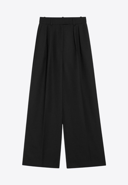 Lou Palazzo Wool-Blend Pants