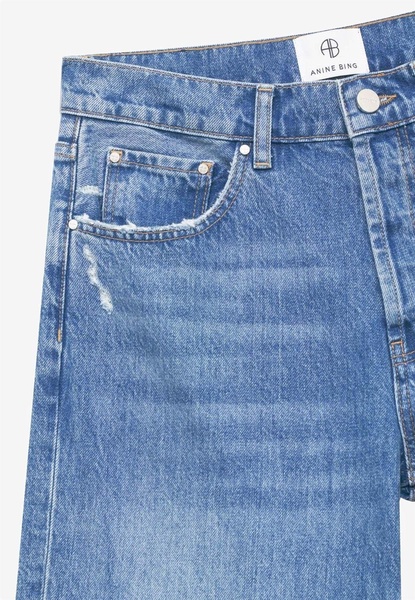 Hugh Logo Patch Wide-Leg Jeans
