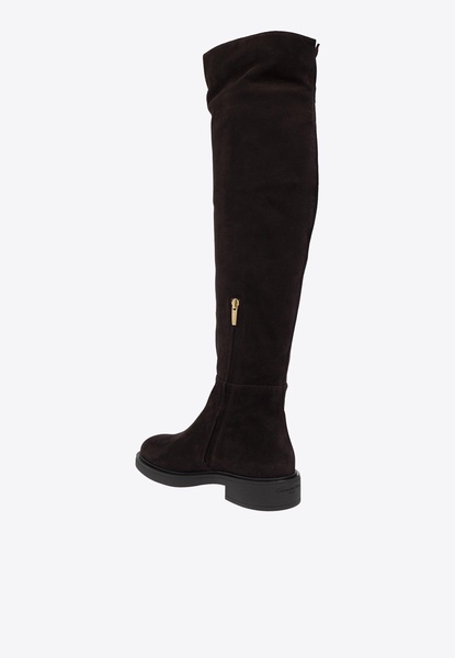 Lexington Suede Knee-High Boots