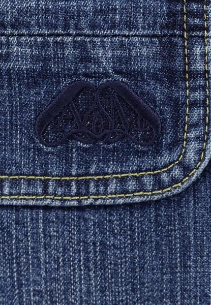 Logo-Embroidered Denim Shirt