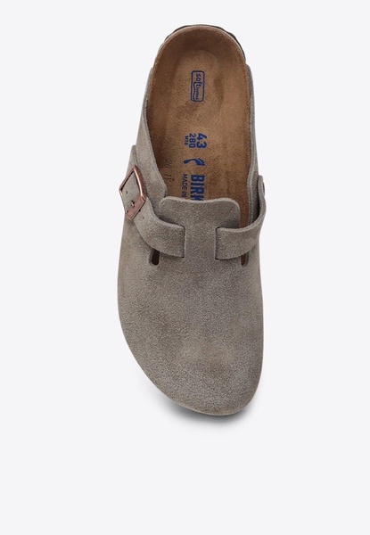 Boston Suede Flat Mules