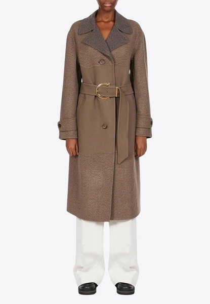 Belted Wool-Cashmere Coat