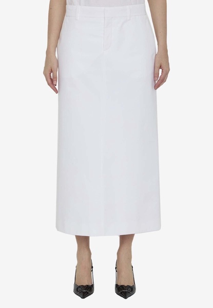 Compact Straight Midi Skirt