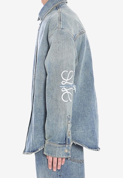 Anagram Washed Denim Overshirt