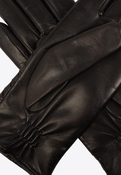 Intrecciato Leather Gloves