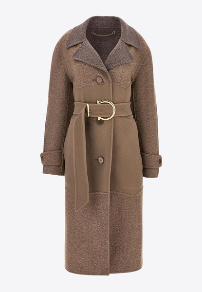 Belted Wool-Cashmere Coat