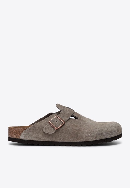 Boston Suede Flat Mules