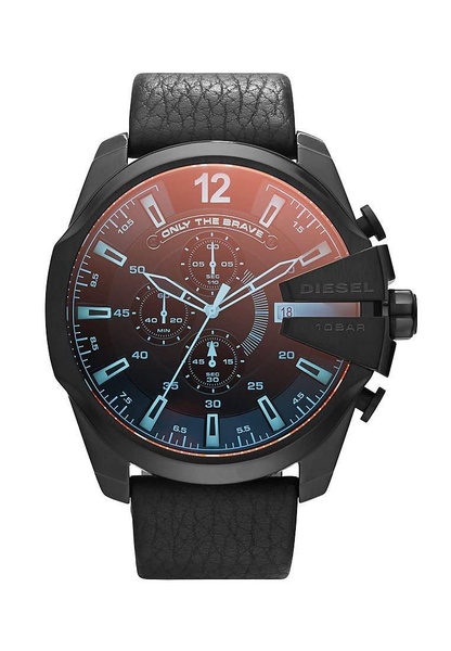 Diesel Mega Chief Stainless Steel Men's Watch with Analog or Digital Movement