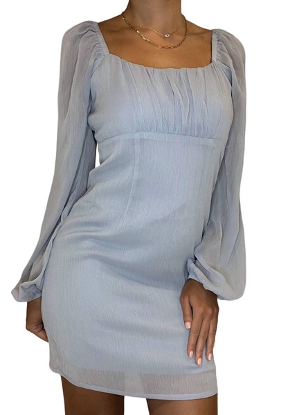 iliana mini dress in blue