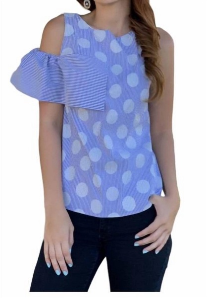 ace top in confetti dot