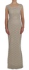 Dolce & Gabbana  Beige Ricamo Cutout Cotton Sheath Dress