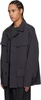 Gray Four Pockets Jacket