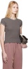 Gray Fitted T-shirt