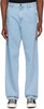 Blue Single Knee Jeans