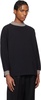Black Duotone Mockneck Top