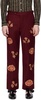 Burgundy Rococo Trousers