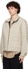 Black & Beige Bloomstein Quilted Reversible Jacket