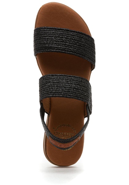 Nigella Woven Sandal Black Raffia