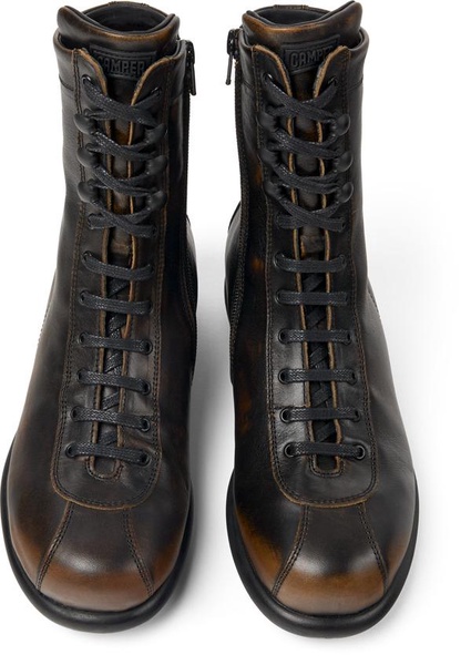 Bi-color Leather Boots for Women