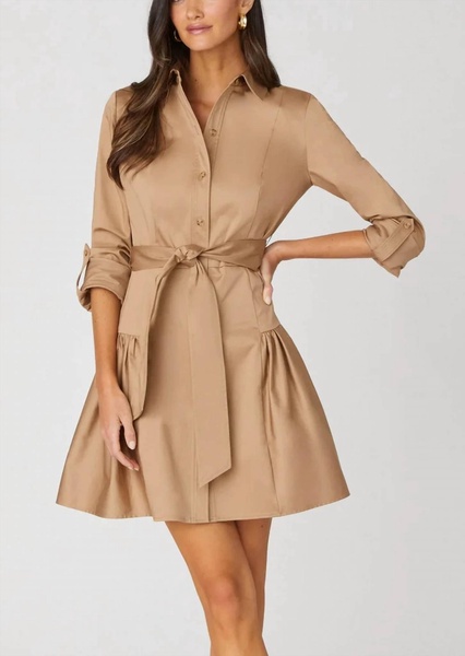 ruth dress in khaki