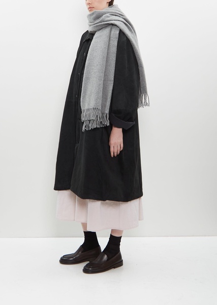 Arran Solid Stole — Flannel Grey