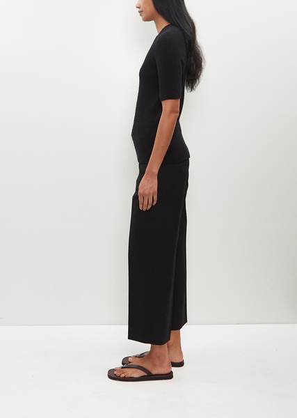 Raglan Sleeve Terry Knit — Black
