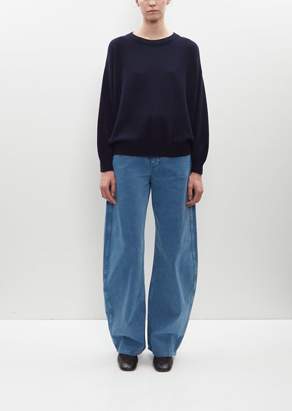 Jade Crew Neck Sweater — Navy