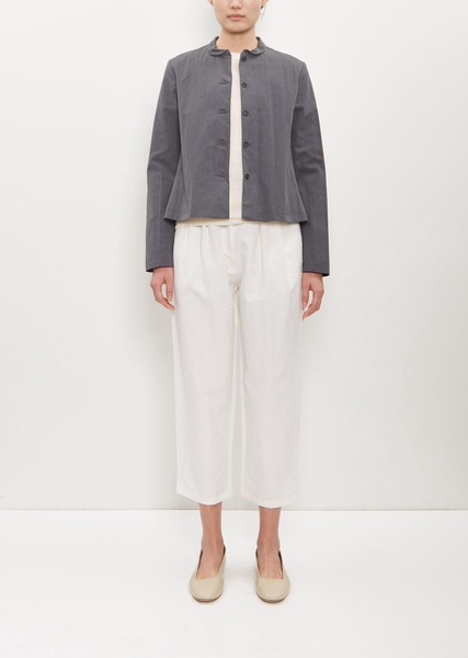 Cotton Poly Mini Collar Jacket