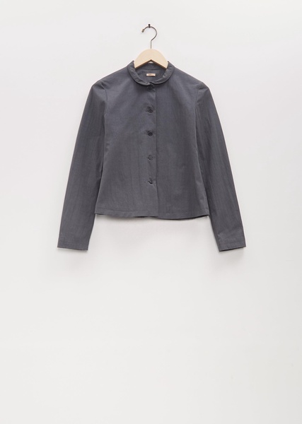 Cotton Poly Mini Collar Jacket