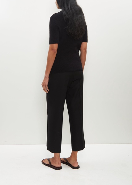 Raglan Sleeve Terry Knit — Black