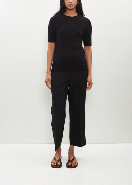 Raglan Sleeve Terry Knit — Black
