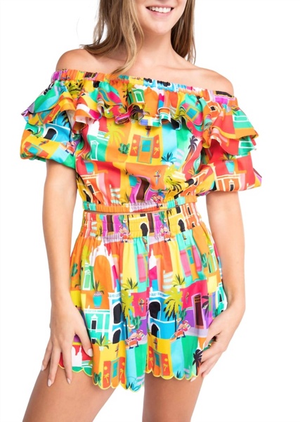 sarah casablanca top in multi