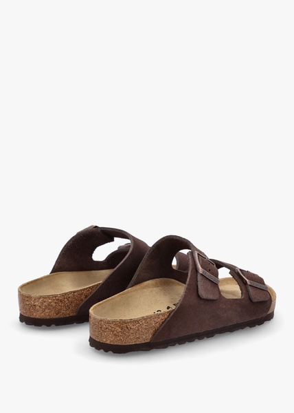 Men's Arizona Desert Buck Roast Nubuck Leather Two Bar Mules