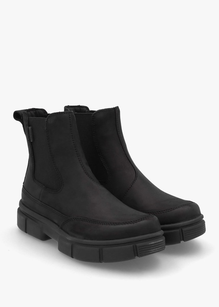 Women’s Explorer STRT™ Black Black Leather Chelsea Boots