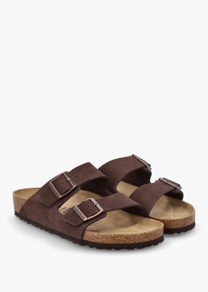 Men's Arizona Desert Buck Roast Nubuck Leather Two Bar Mules