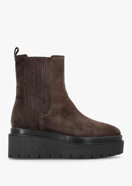 Alpie Brown Suede Crepe Sole Chelsea Boots