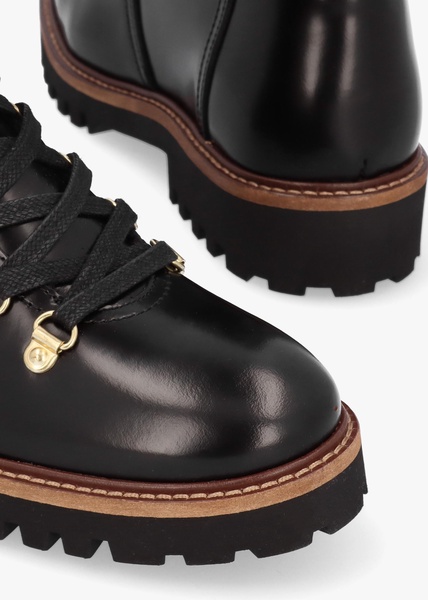 Blake Black Leather Hiker Boots
