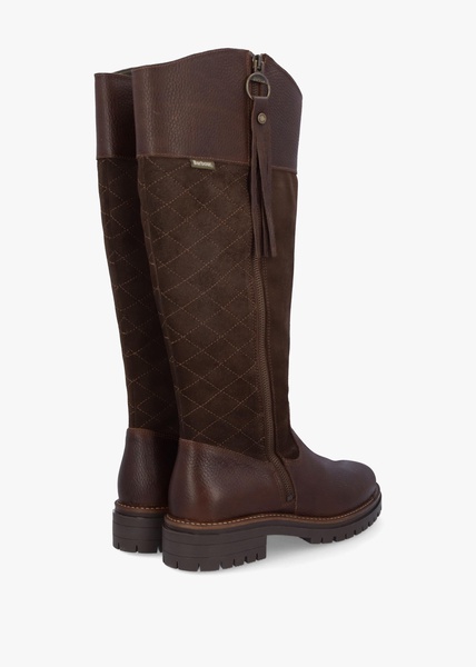 Ingrid Dark Brown Leather Knee High Boots