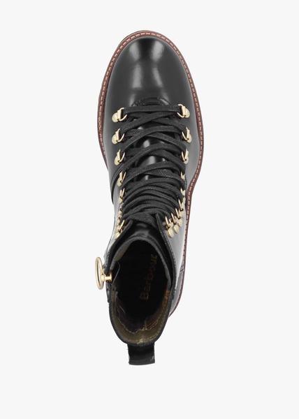 Blake Black Leather Hiker Boots