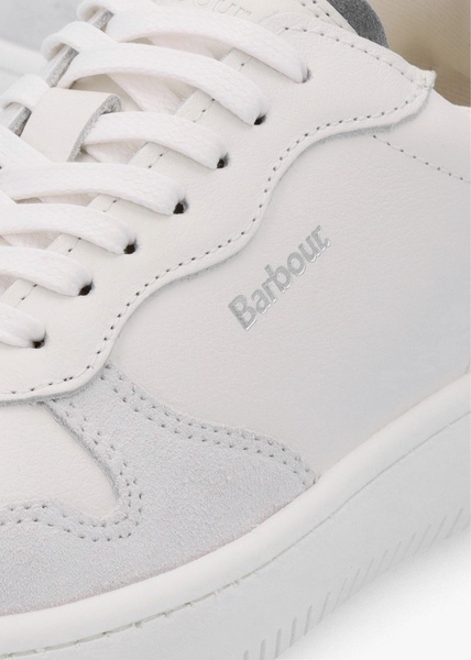Celeste White Chambray Leather Trainers