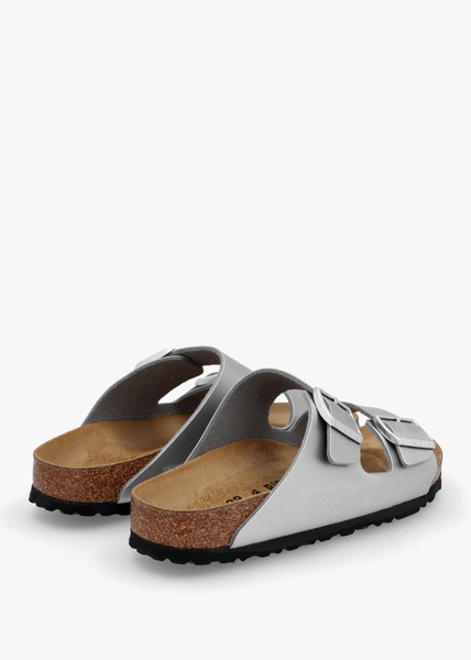Arizona Birko-Flor Silver Two Bar Mules