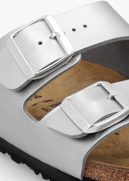 Arizona Birko-Flor Silver Two Bar Mules