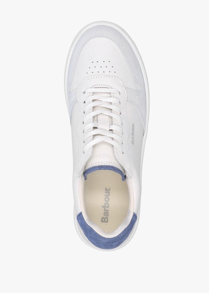 Celeste White Chambray Leather Trainers